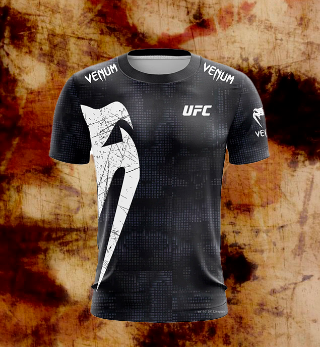Men's UFC Black and White T-Shirt