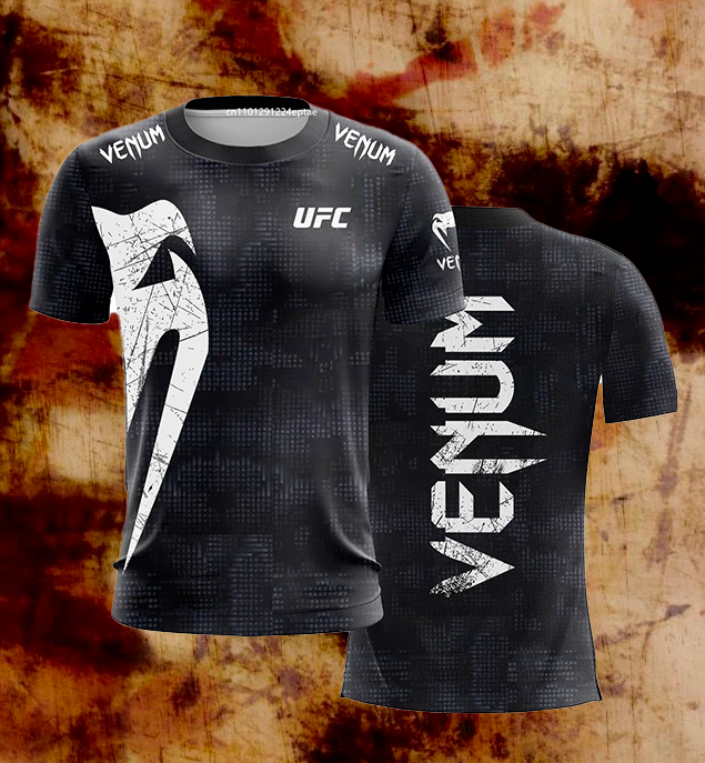Men's UFC Black and White T-Shirt