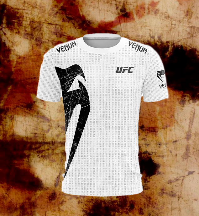 Men's UFC Black and White T-Shirt