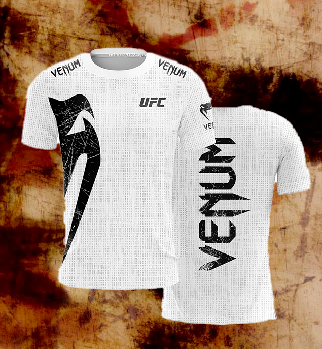 Men's UFC Black and White T-Shirt