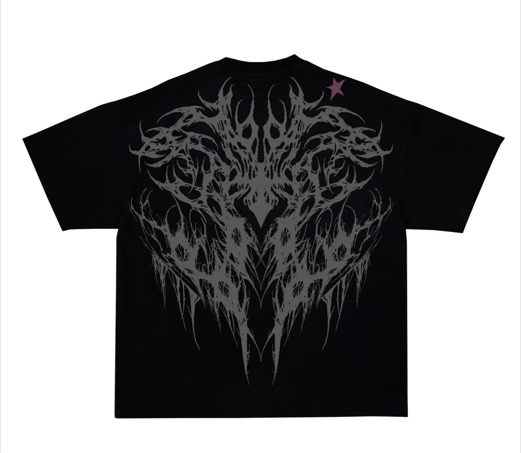 Camiseta Skull Spider Gothic Oversize