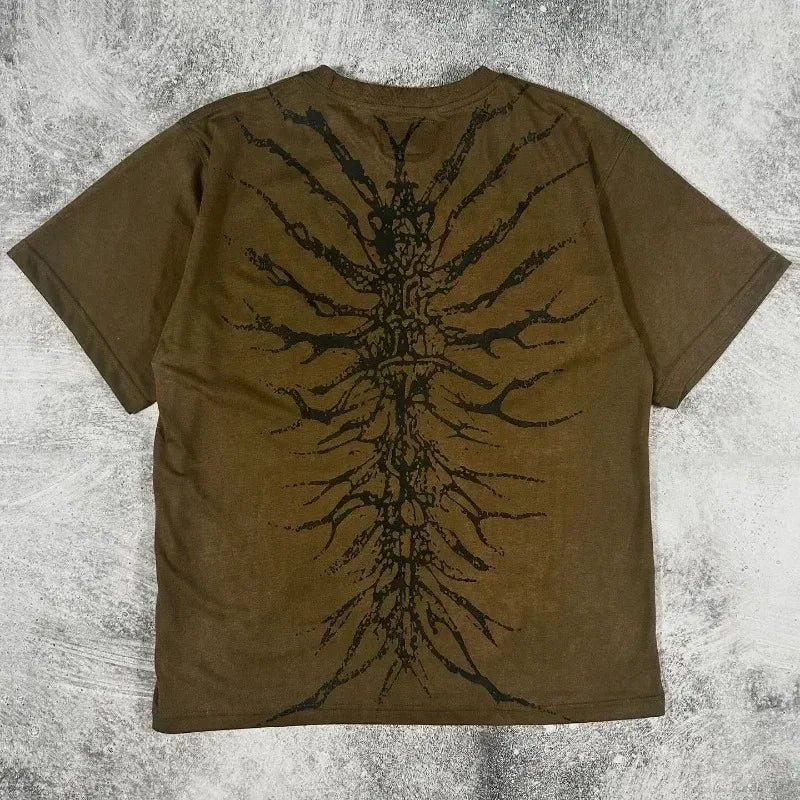 Camiseta Grey Urban Multi-Pocket Oversize