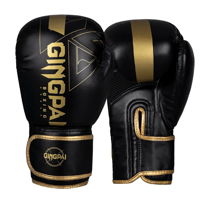 Ginpai guantes de boxeo profesionales (8oz, 10oz, 12oz, 14oz)