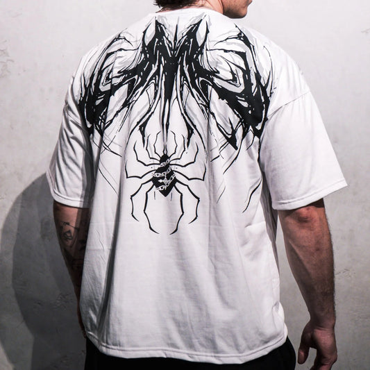 Camiseta Skull Spider Gothic Oversize