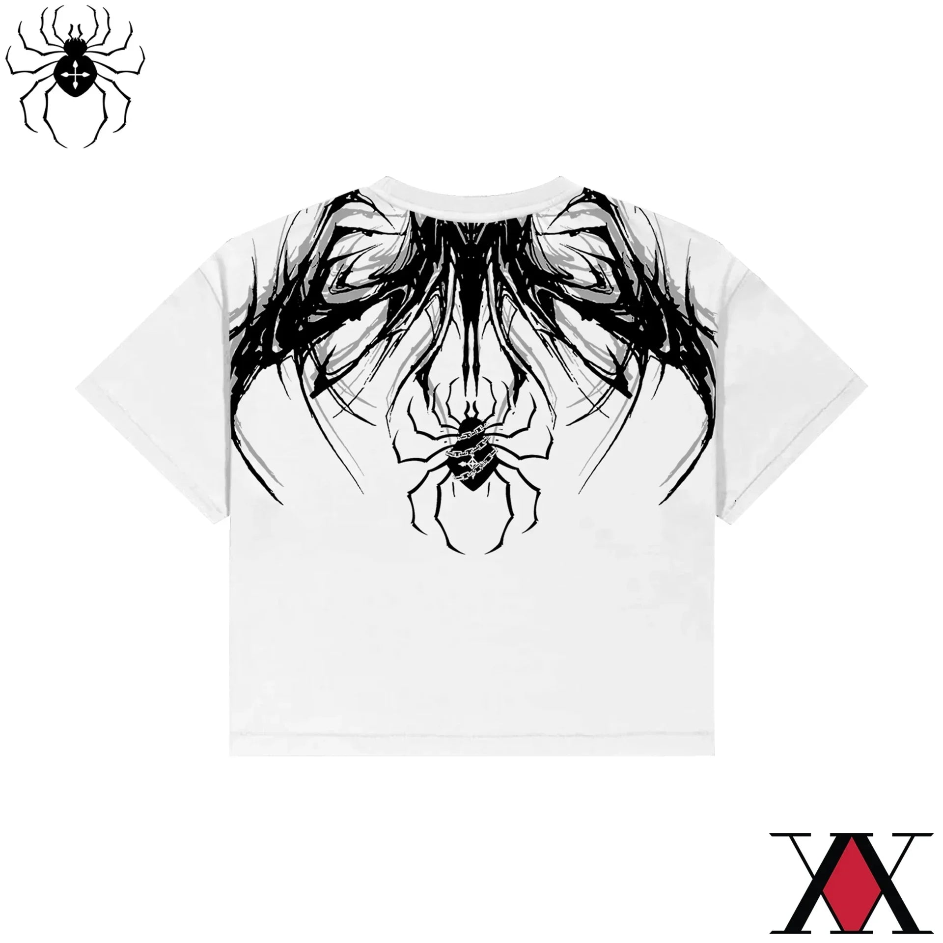 Camiseta Skull Spider Gothic Oversize
