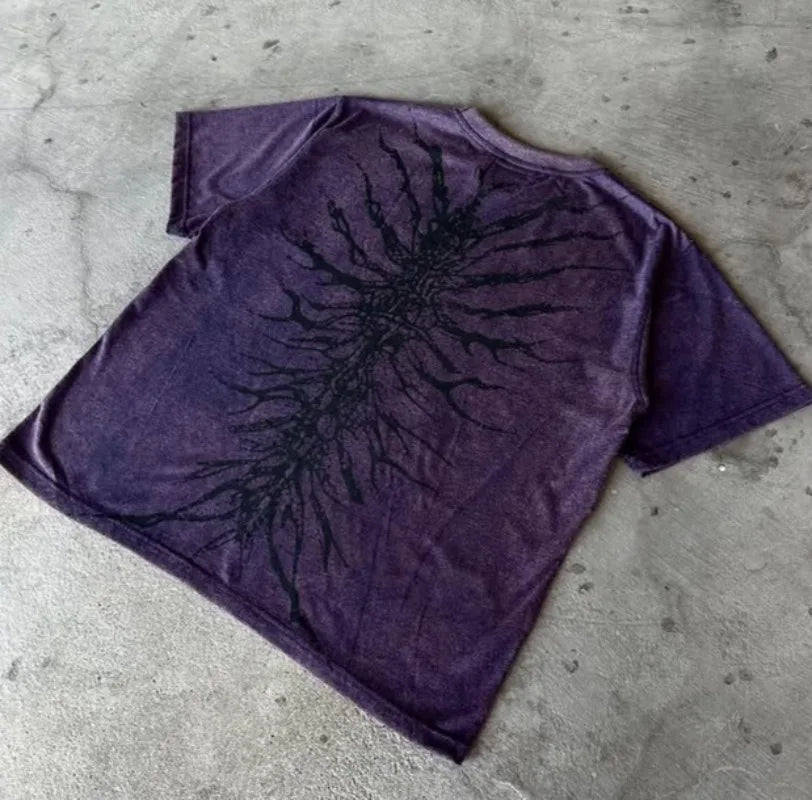 Camiseta Grey Urban Multi-Pocket Oversize