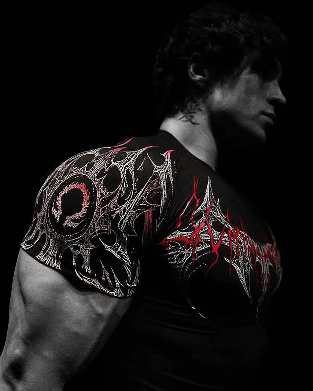 GYM T-shirt Men's Dark Gothic