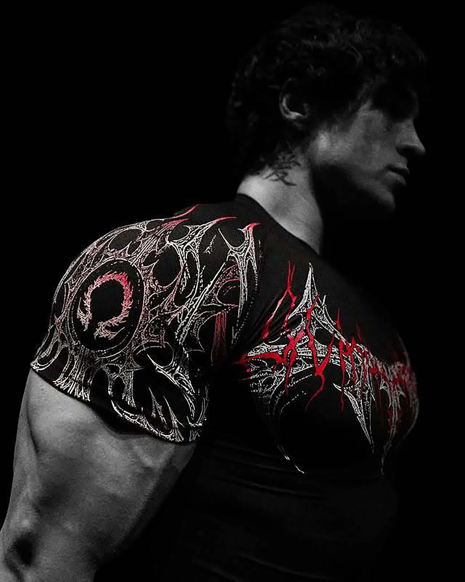 GYM T-shirt Men's Dark Gothic