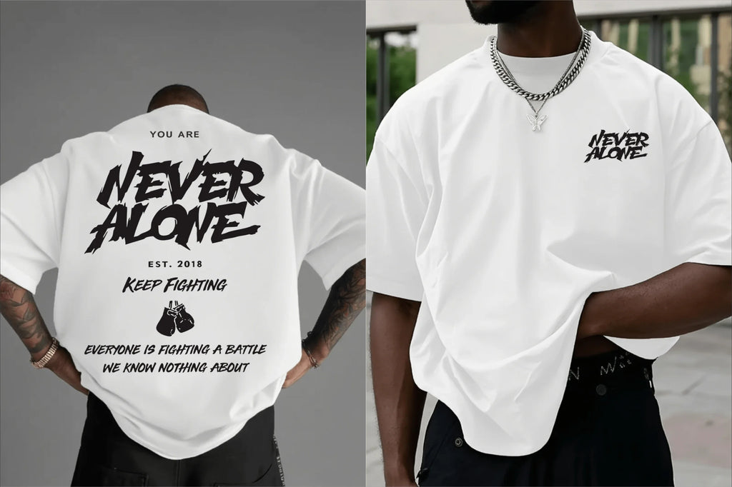 Camiseta Never Alone Boxing