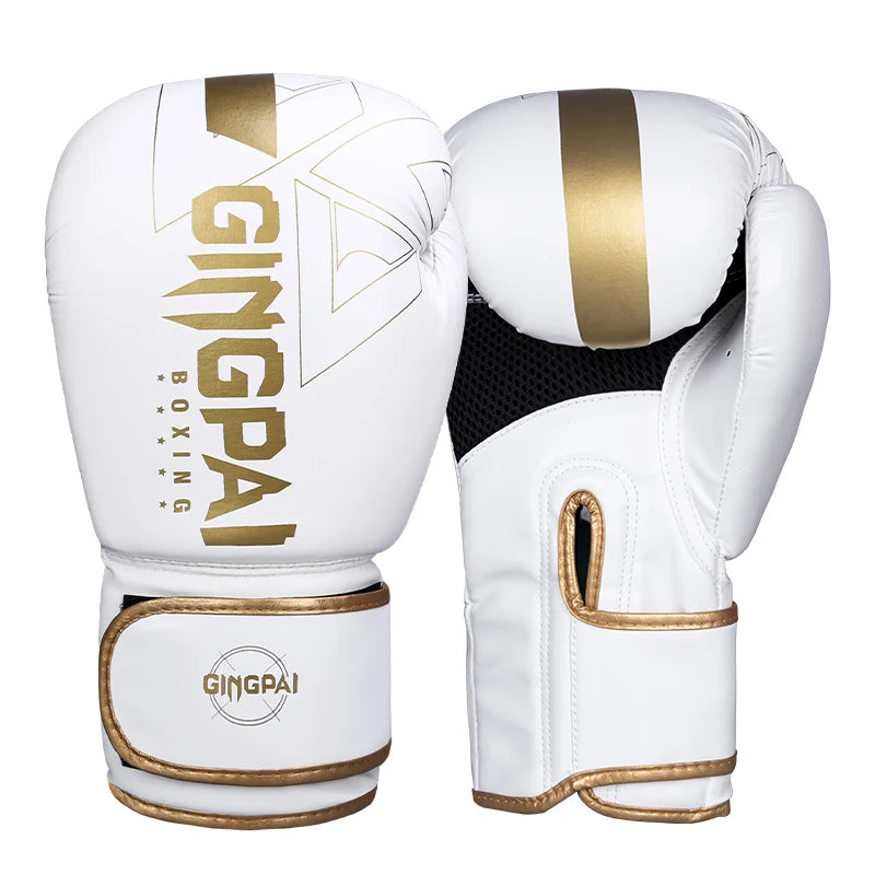 Ginpai guantes de boxeo profesionales (8oz, 10oz, 12oz, 14oz)