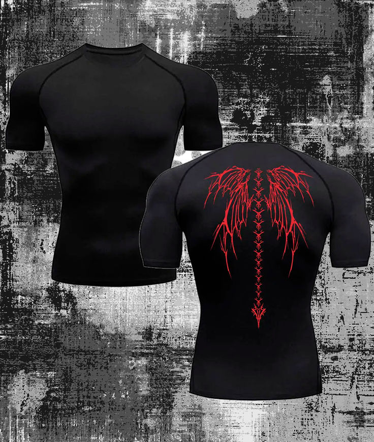 Gothic style training t-shirt