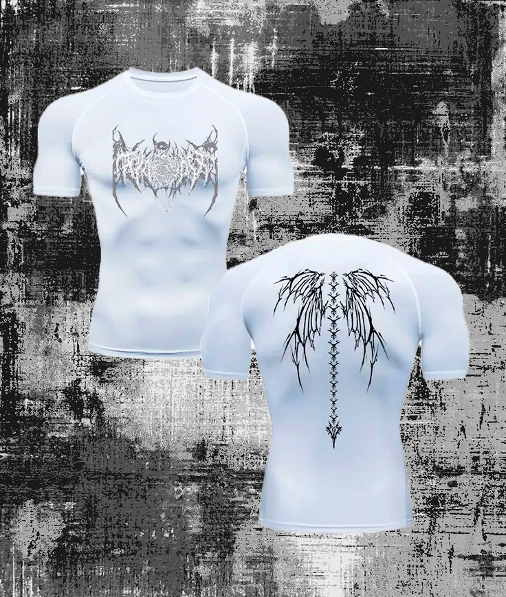 Gothic style training t-shirt