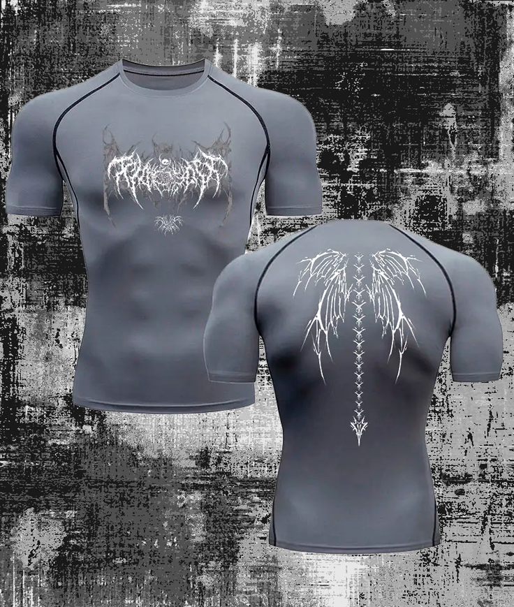 Gothic style training t-shirt