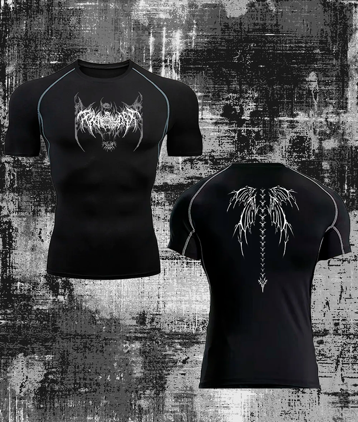 Gothic style training t-shirt