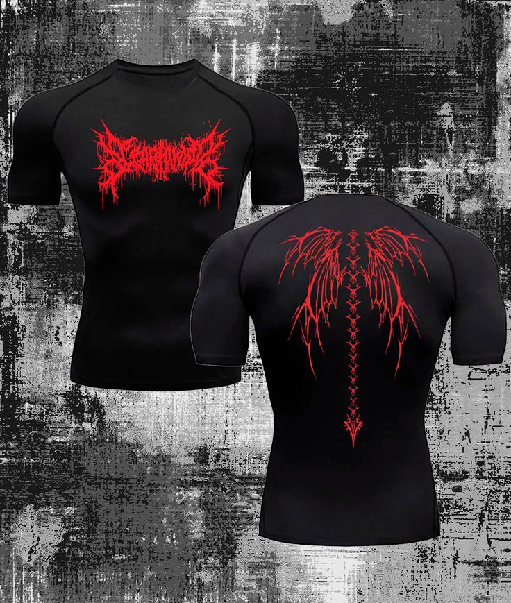 Gothic style training t-shirt