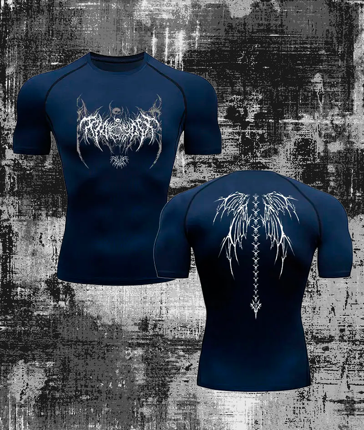 Gothic style training t-shirt