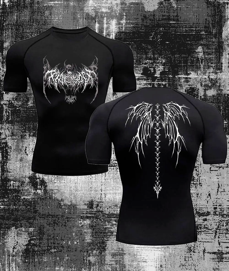 Gothic style training t-shirt