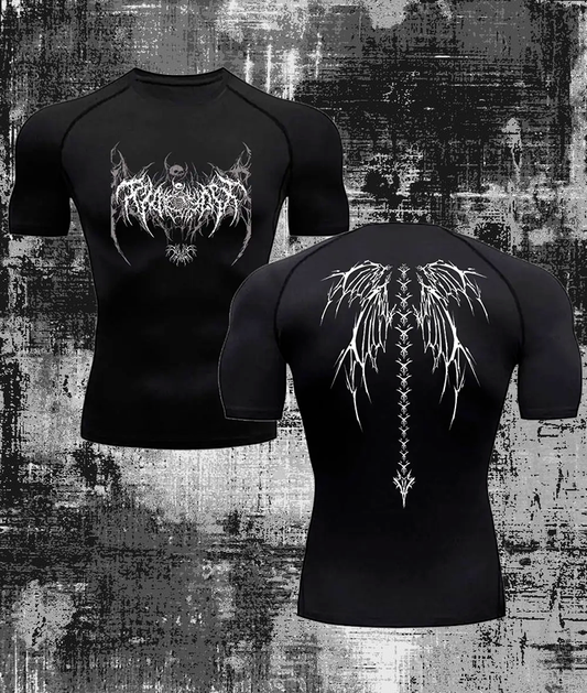 Gothic style training t-shirt