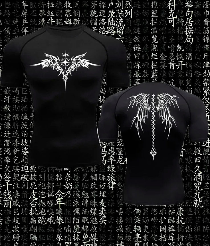 Casual Compression T-Shirt Men's gothic