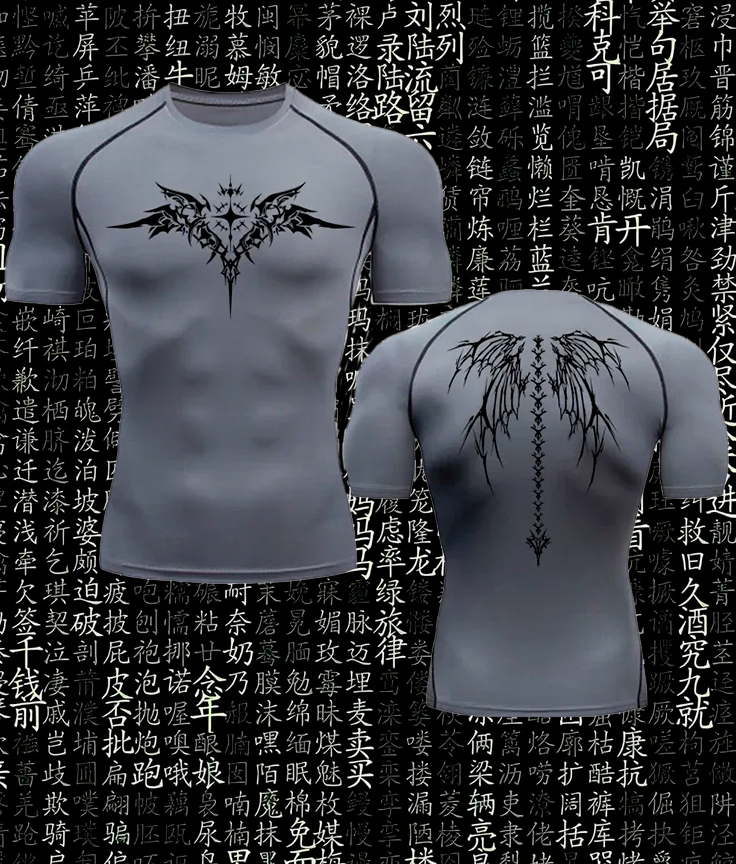 Casual Compression T-Shirt Men's gothic